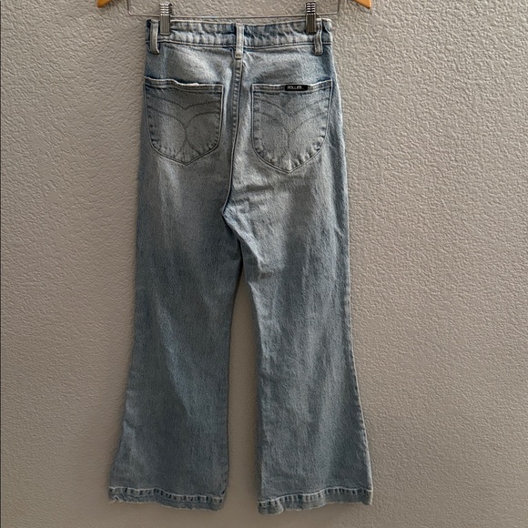 Rolla’s Eastcoast 70s Flare High Waist Organic Vintage Denim Jeans Size 25 - Picture 6 of 9